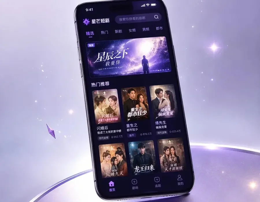 黄豆短剧手机版 App - 精品短剧随身看 黄豆短剧手机版 App 界面展示